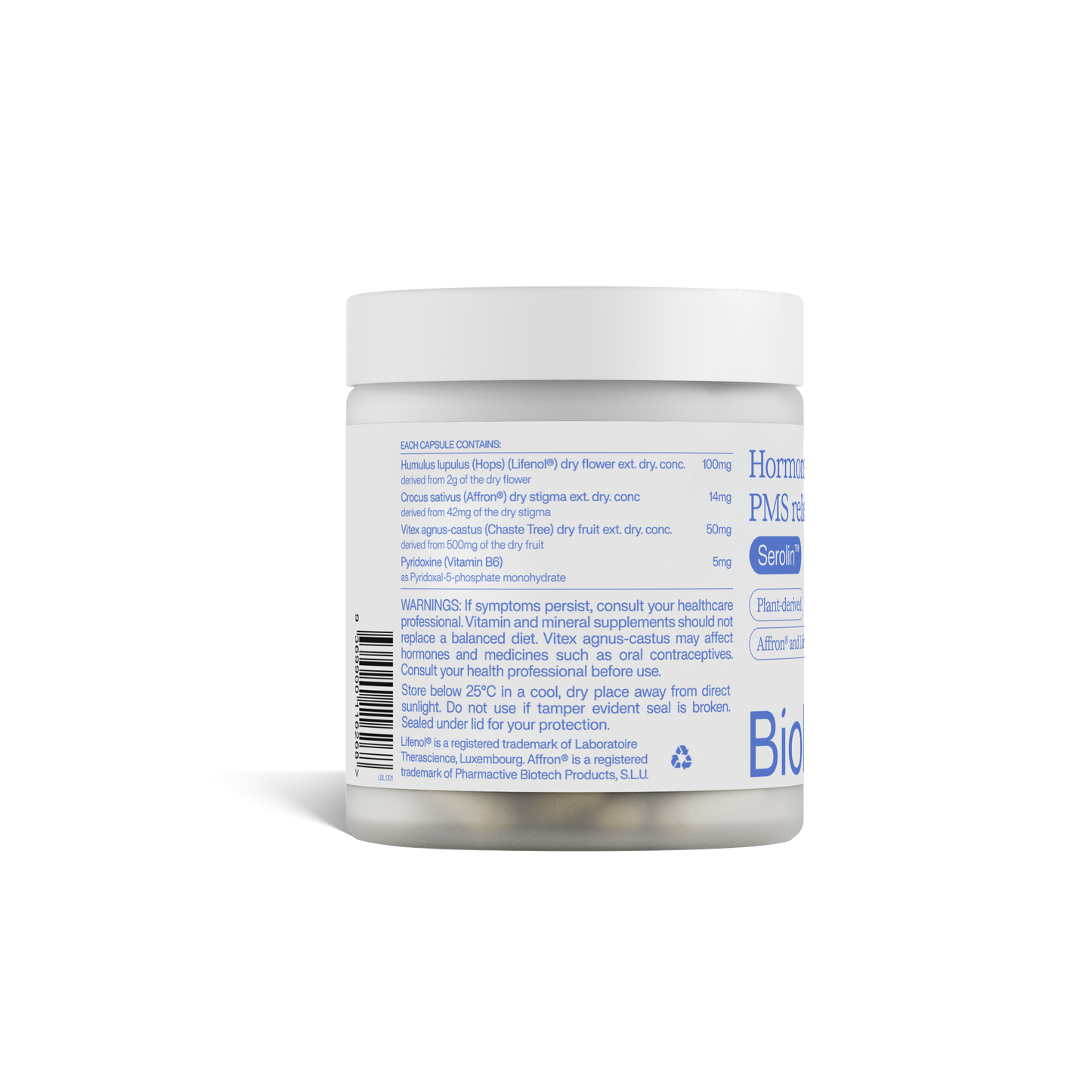 Biolae Serolin™ - Hormonal Mood &
PMS relief