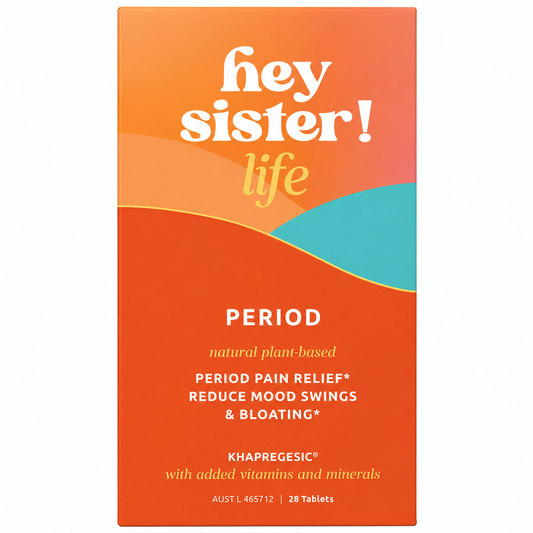 Hey Sister Life Period supplement for menstrual wellbeing and cycle support