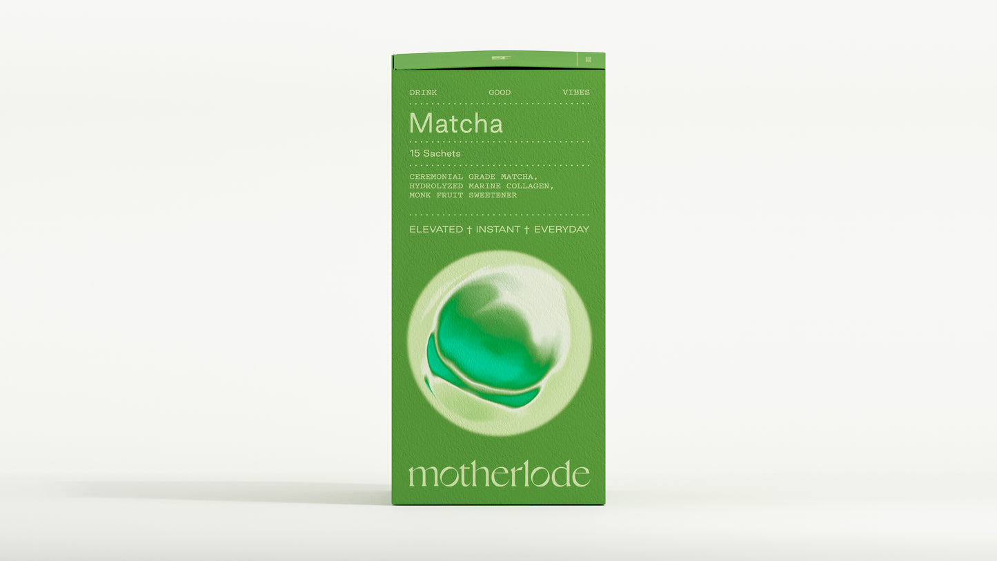 Motherlode Matcha sachets for daily matcha rituals